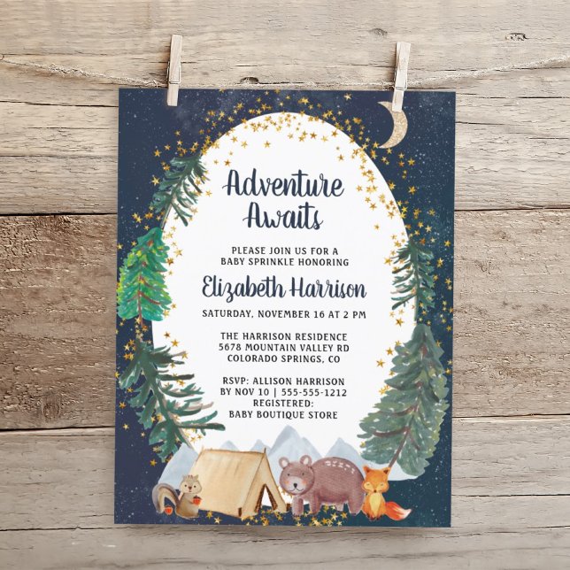 Budget Woodland Night Sky Baby Sprinkle (Von Creator hochgeladen)