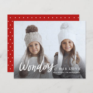 Budget Wunder seiner Liebe Foto Weihnachtskarte