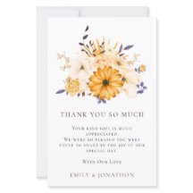 BUDGET Yellow Florals Wedding 3 Foto Zitat Danke