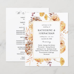 Budget Yellow Golden Floral Wedding Zeremonie