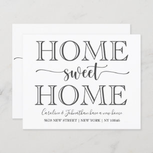 Budget Zuhause Sweet Zuhause Moving Ankündigung