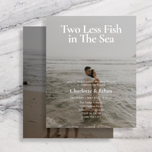 Budget Zwei Fische Weniger 2 Foto Paare Hochzeitsd Flyer