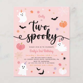 Budget Zwei Spooky Halloween Ghost 2. Geburtstag