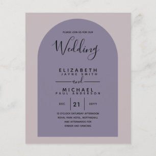 BUDGET Zweisprachiges Spanisches Englisch Boda Wed Flyer