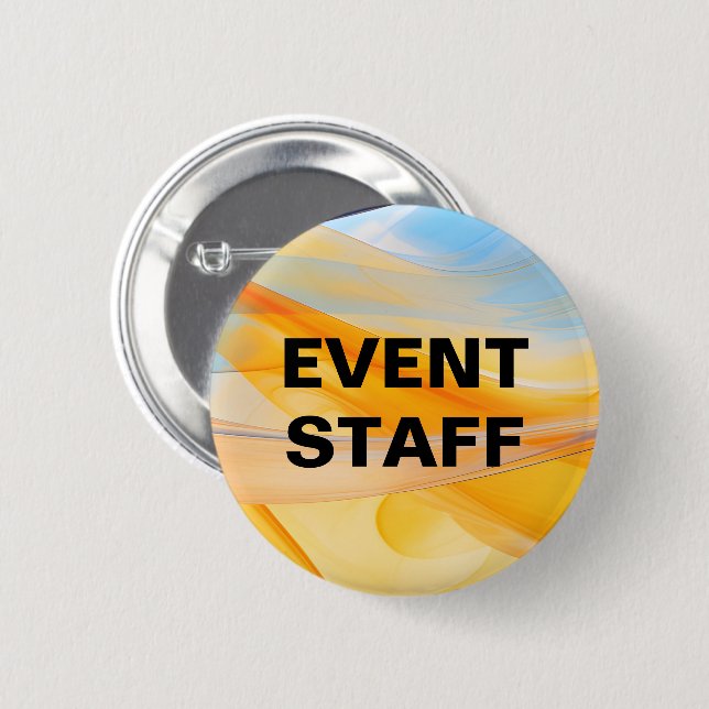 Budgetfreundliche Event-Mitarbeiter Moderne Button (Vorne & Hinten)