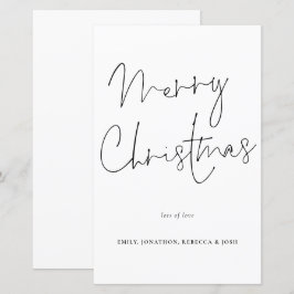 Budgethandeschrift Frohe Weihnachtskarte