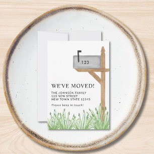 Budgethochmales Postfach Neue Adresse Umzug Mini Mitteilungskarte