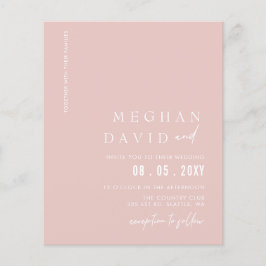Budgethochs Moderne Einladung zur Hochzeit