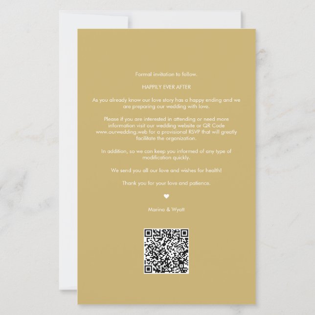 Budgetierte Elegante Fake Gold Floral Wreath Initi (Rückseite)