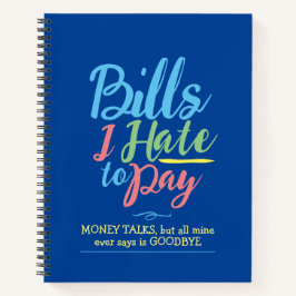 Budgetierung von Bill, der monatlich tägliche Fina Notizbuch