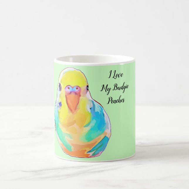 Budgetname Hübsch Budgerigar Parakeet Pet Bird Kaffeetasse (Mittel)