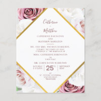Budgetskript - Geometrische Hochzeitseinladung