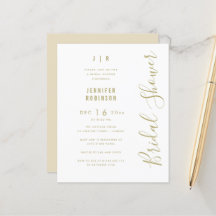 Budgetskript Modernes Brautparty White