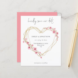 Budgetskript Sakura Cherry Blossom Save the Date