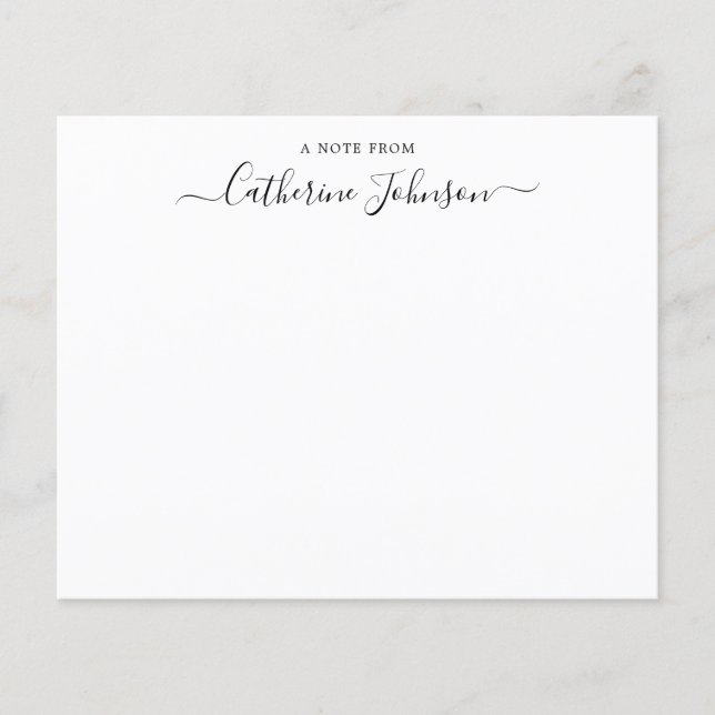 Budgetskriptkalligrafie Ein Hinweis aus der Note C (Vorderseite)