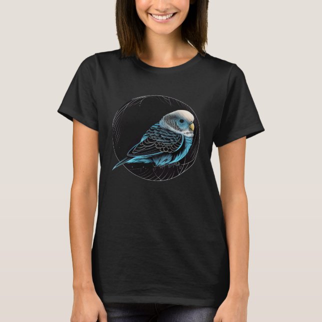 Budgie Animal  Wildlife Budgies T-Shirt (Vorderseite)