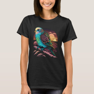 Budgie Beach Budgerigar Parakeet Bird Sommer 2 T-Shirt