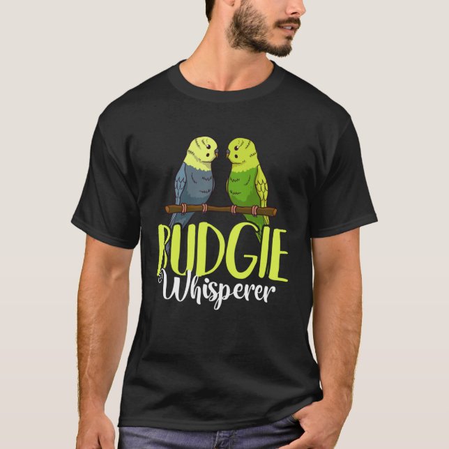 Budgie Bird Budgerigar Parakeet Cage T-Shirt (Vorderseite)