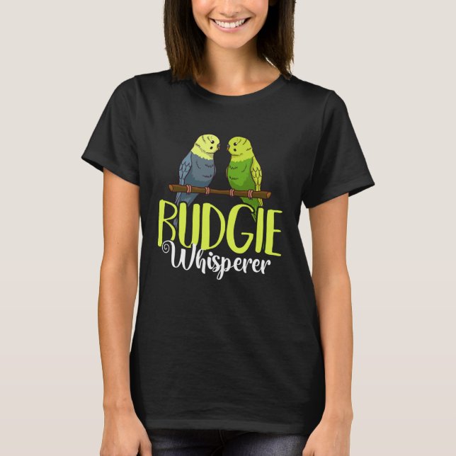 Budgie Bird Budgerigar Parakeet Cage T-Shirt (Vorderseite)