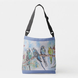 Budgie Bird Crossbody Bag Tragetaschen Mit Langen Trägern