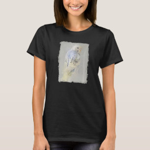Budgie Bird Nr. 7 Tierportrait Illustration T-Shirt