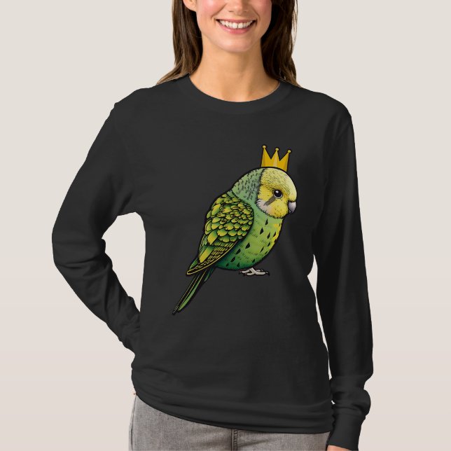 Budgie Bird Parakeet For Budgerigar Owner T-Shirt (Vorderseite)