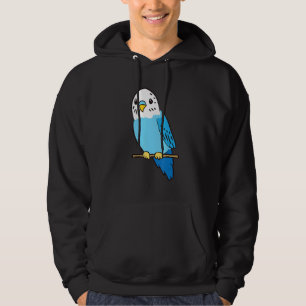 Budgie Bird Parakeet Niedlich Parakeet Blue Hoodie