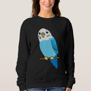 Budgie Bird Parakeet Niedlich Parakeet Blue Sweatshirt