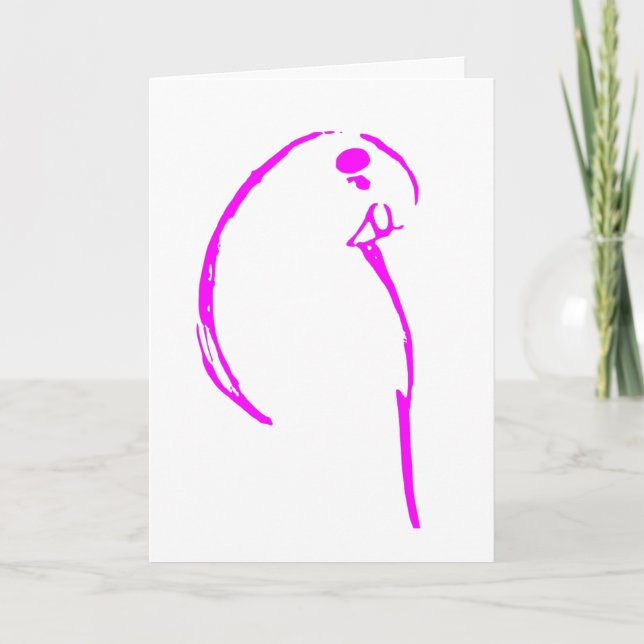 Budgie Birthday Card Karte (Vorderseite)