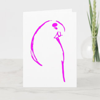 Budgie Birthday Card Karte