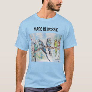 Budgie Budgerigar Bird aus Brissie T Shirt