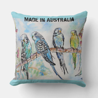 Budgie Budgerigar Bird Made In Australia T Shirt Kissen