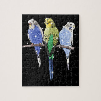 Budgie Budgerigar-Glitzer Puzzle