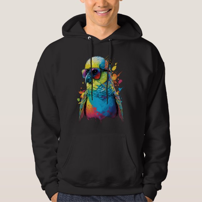 Budgie Budgerigar Parakeet Bird  4 Hoodie (Vorderseite)