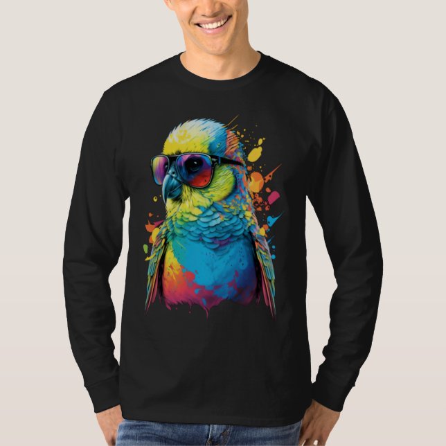 Budgie Budgerigar Parakeet Bird  4 T-Shirt (Vorderseite)