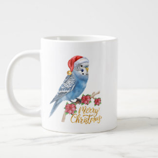 Budgie Christmas Jumbo-Tasse
