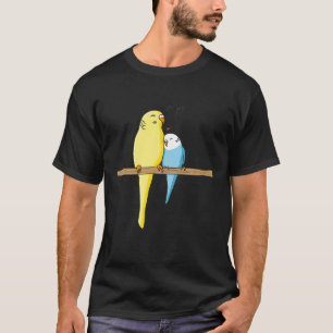 Budgie Family Niedlich Parrot Parakeet Music T-Shirt