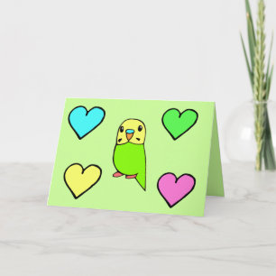 Budgie Geburtstagskarten Karte