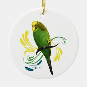 Budgie Keramik Ornament