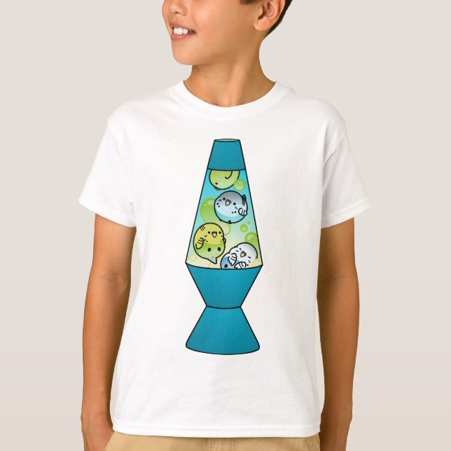 Budgie Lava Lamp T-Shirt (Vorderseite)