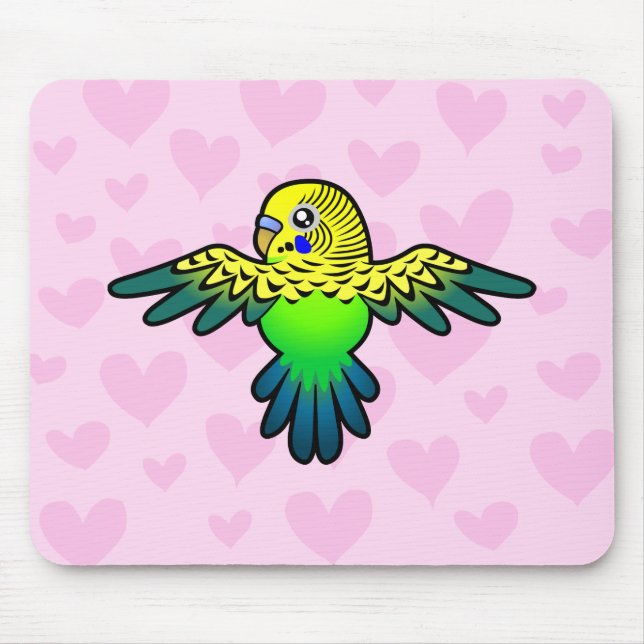 Budgie Liebe Mousepad (Vorne)