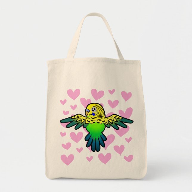 Budgie Liebe Tragetasche (Vorne)
