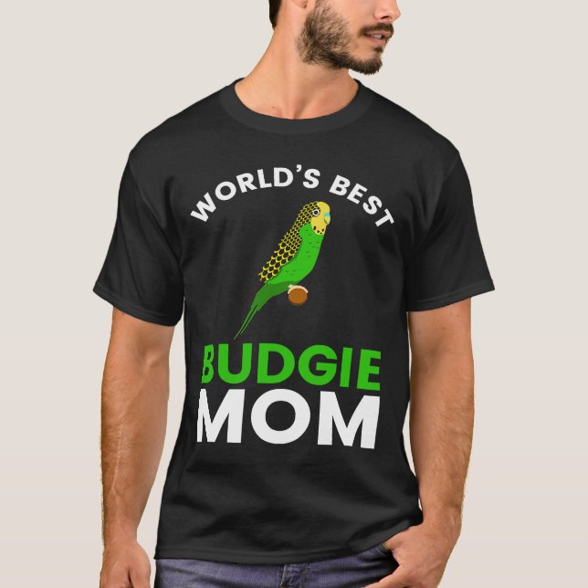 Budgie Mama Budgerigar Bird Parakeet T-Shirt (Vorderseite)