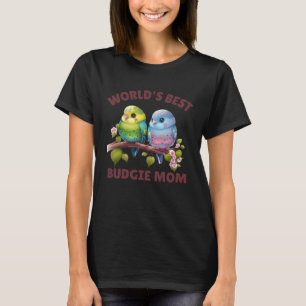 Budgie Mama Budgerigar Parakeet Bird 35 T-Shirt