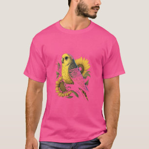 Budgie Mama Budgerigar Sonnenblume Parakeet Bird F T-Shirt