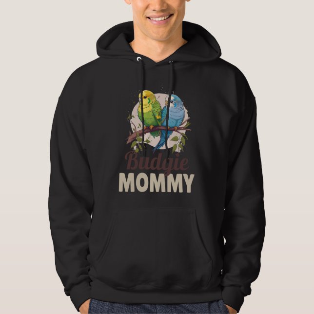 Budgie Mom Budgerigar Parakeet Bird 11 Hoodie (Vorderseite)