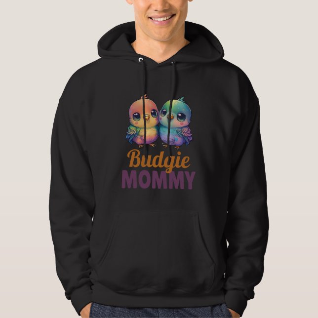 Budgie Mom Budgerigar Parakeet Bird 6 Hoodie (Vorderseite)