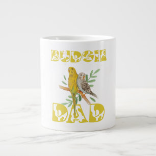 Budgie Papa Retro-Besitzer von Papageienliebhabern Jumbo-Tasse