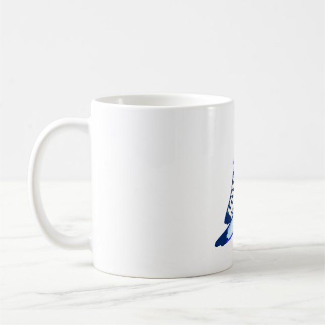 Budgie Papagei � Süße Tier Art Kaffeetasse (Links)
