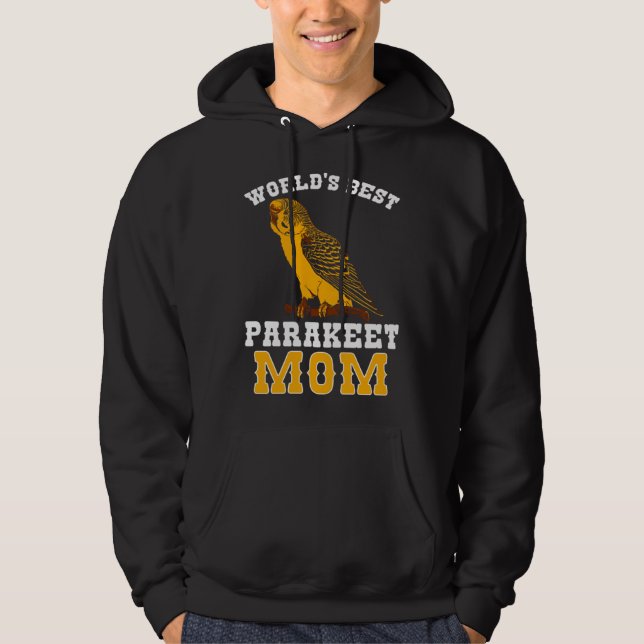 Budgie Parakeet Mom Budgerigar Hoodie (Vorderseite)